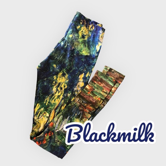 Blackmilk Pants - BLACKMILK MONET LILIES LEGGINGS XS